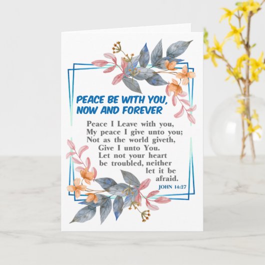 Frieden mit dir karte (Gelbe Blume)