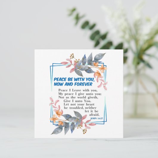 Frieden mit dir karte (Stehend Vorderseite)