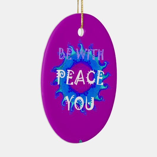 Frieden mit dir keramik ornament (Rechts)