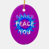 Frieden mit dir keramik ornament (Vorne)