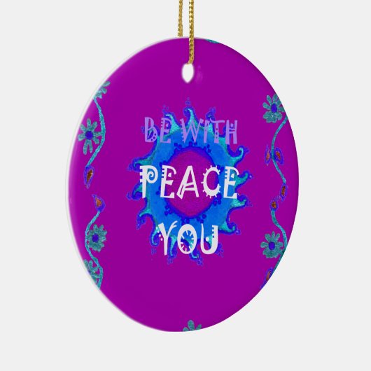 Frieden mit dir keramik ornament (Rechts)