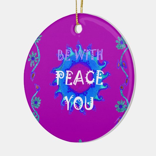 Frieden mit dir keramik ornament (Links)