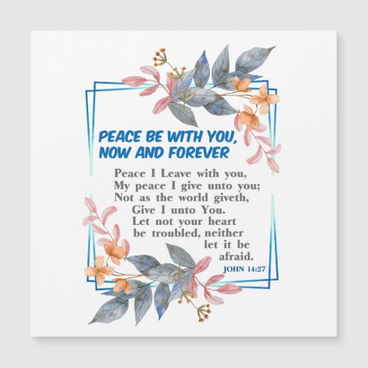 Frieden mit dir magnetkarte (Vorderseite)