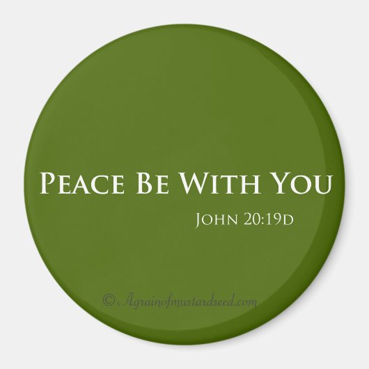 Frieden mit dir - Osterangebot Magnet (Vorne)