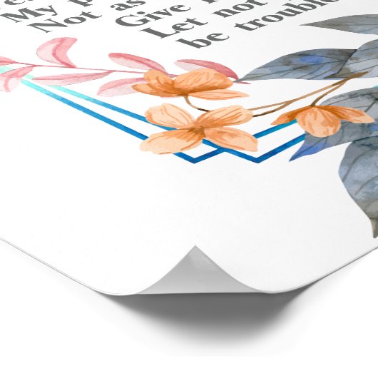 Frieden mit dir poster (Ecke)