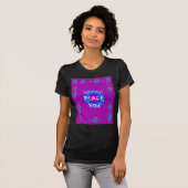 Frieden mit Ihnen inspirierende Text Art Muster T-Shirt (Vorne ganz)