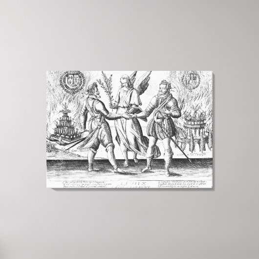 Frieden mit Spanien Leinwanddruck (Vorderseite)