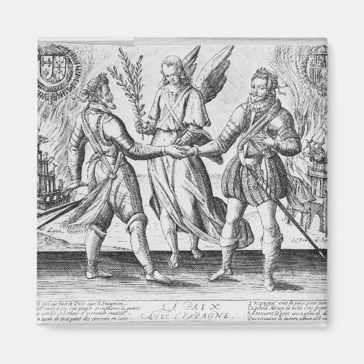 Frieden mit Spanien Magnet (Vorne)