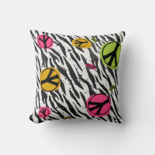 Frieden mit Zebra Pattern Pillow Kissen