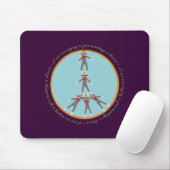 Frieden Monkeys Mausunterlage Mousepad (Mit Mouse)
