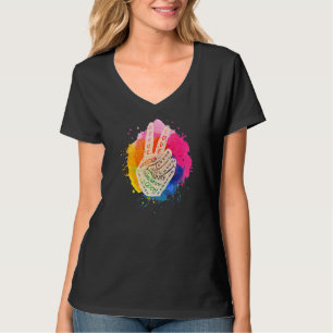 Frieden nicht Krieg Frieden machen Handzeichen 1 T-Shirt
