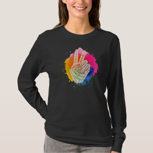 Frieden nicht Krieg Frieden machen Handzeichen 1 T-Shirt