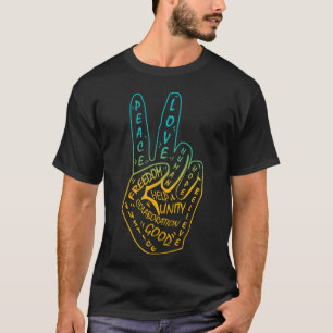Frieden nicht Krieg Frieden Symbol 5 T-Shirt
