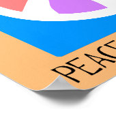 Frieden nicht Krieg Poster (Ecke)