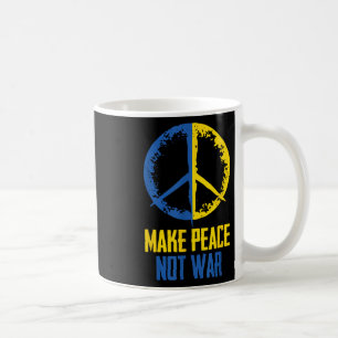 Frieden nicht Krieg Ukraine ukrainische Flaggenang Kaffeetasse