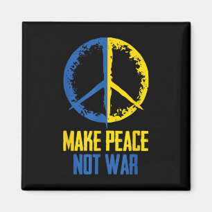 Frieden nicht Krieg Ukraine ukrainische Flaggenang Magnet