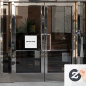 Frieden nicht Krieg weiße schwarze minimalistische Fensteraufkleber (Büro Tür)