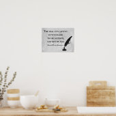 Frieden, nicht Krieg - Zitat von Emerson Poster (Küche)