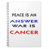 Frieden Notizblock (Vorderseite)