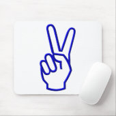 Frieden oder V für den Sieg Mousepad (Mit Mouse)
