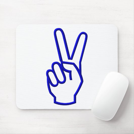 Frieden oder V für den Sieg Mousepad (Mit Mouse)