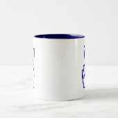 Frieden oder V für den Sieg Zweifarbige Tasse (Mittel)
