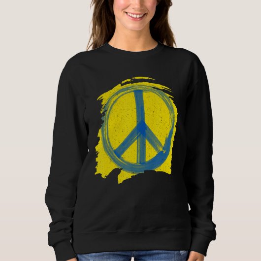 Frieden ohne Krieg Paint B Sweatshirt (Vorderseite)