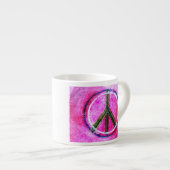 ...Frieden...Originalkunst durch Farben... Espressotasse (Vorderseite Rechts)