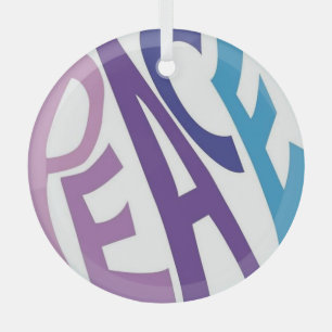 FRIEDEN ORNAMENT AUS GLAS