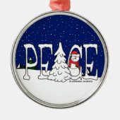 Frieden Ornament Aus Metall (Vorne)