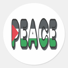 Frieden Palästina Runder Aufkleber