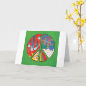 Frieden-Paola Karte (Gelbe Blume)