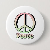 Frieden (Pastell) Button (Vorderseite)