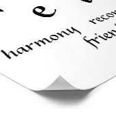 Frieden Poster (Ecke)