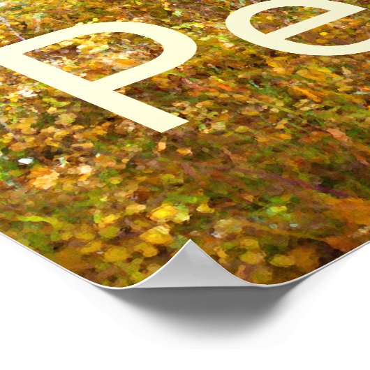 Frieden Poster (Ecke)