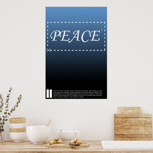 Frieden Poster (Küche)