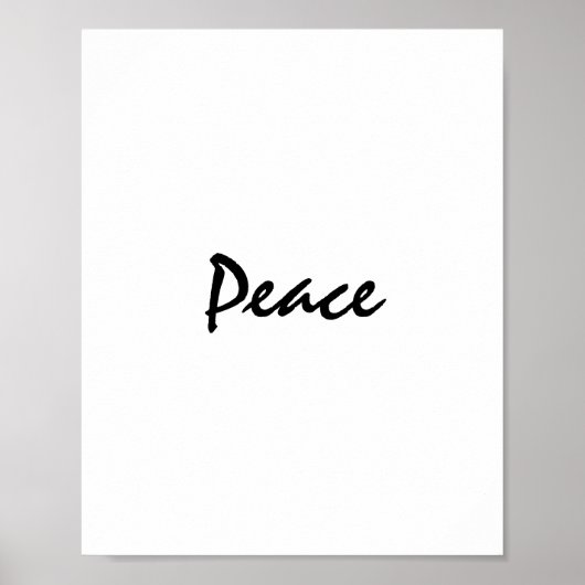 Frieden Poster (Vorne)
