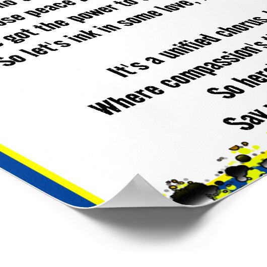 Frieden Poster (Ecke)