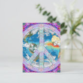 Frieden Postkarte (Stehend Vorderseite)