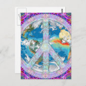 Frieden Postkarte (Vorne/Hinten)