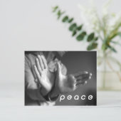 Frieden Postkarte (Stehend Vorderseite)