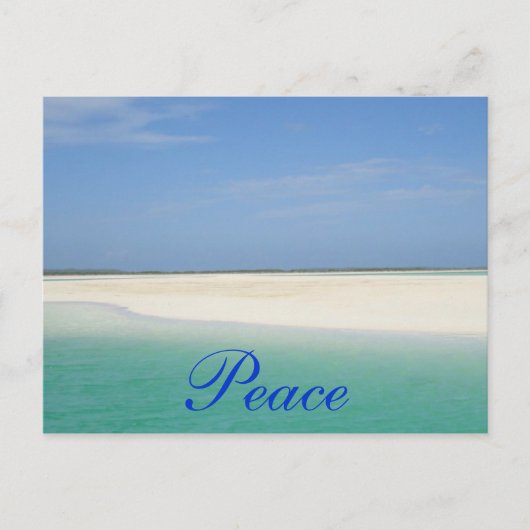 Frieden Postkarte (Vorderseite)