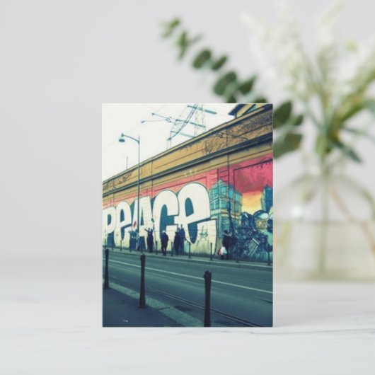 Frieden Postkarte (Stehend Vorderseite)