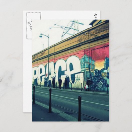 Frieden Postkarte (Vorne/Hinten)