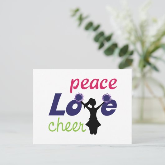 Frieden Postkarte (Stehend Vorderseite)