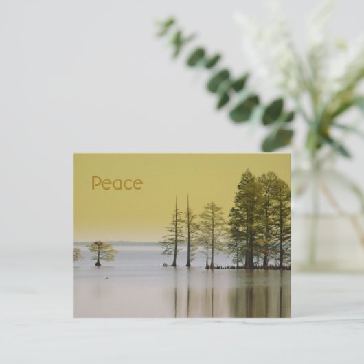 Frieden Postkarte (Stehend Vorderseite)