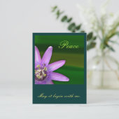 Frieden Postkarte (Stehend Vorderseite)