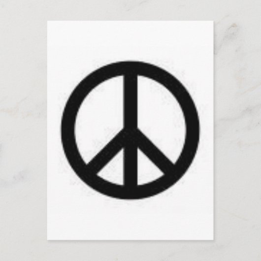 Frieden Postkarte (Vorderseite)