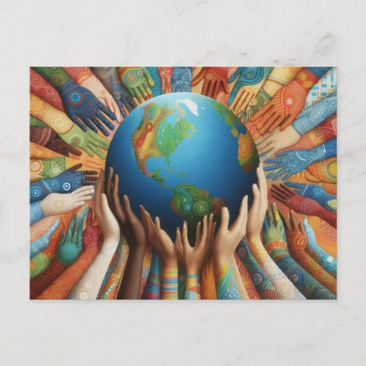 Frieden Postkarte (Vorderseite)