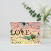 Frieden Postkarte (Stehend Vorderseite)